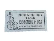 Cemetery flat marker 24x12x4" sawn sides or edges includes engraving