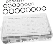 JECOMPRIS 1200pcs Kit Assortment Kit Rubber Sealing Rings Fitting Seal Rings for Plumbing Automotive