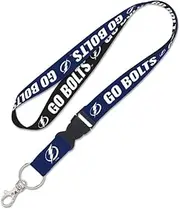 Tampa Bay Lightning SLOGAN Lanyard w/detachable buckle 1", Multicolor, Large