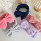 Coral Fleece Make Up Hairband Knot Cosmetic Headbands Elastic Hair Band Women