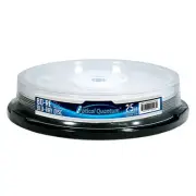 100 Optical Quantum 2x 25GB Blu-ray BD-RE Rewritable Shiny Silver OQBDRE02NPS-10