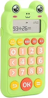 Electronic Math Game for Children, Portable Exercise Toy for Oral Arithmetic, Educational Toy for Addition, Subtraction, Multiplication and Division (Green)