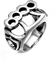 Fist Ring Refers Tiger Claw Titanium Steel Biker Rings For Men teenager