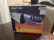 Night Owl NVR 3 Wireless Cameras 1 TB Hard Drive Motion Detection 2-way Audio