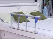 Bumper for A Cot Bed Foldable Bed Rail Safety Side Guard for Elderly, Adults Assist Handle Handicap Bed Railing Hospital Metal Grip Bumper Bar (Size:95X35CM)