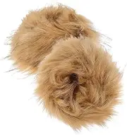 [DEARMAMY] 1 Pair Fur Cuff Covers Winter Wrist Cuff for Wrist Cuff Warmer Furry Warm Wrist Cuff Winter Winter Wrist Cuff for Women Furry Arm
