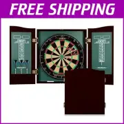 Deluxe Bristle Dartboard with Stylish Cabinet & Scoreboards for Indoor Fun