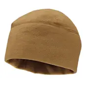 Men Beanie Cycling Cap Hiking Winter Solid Color Soft Warm Hat Polar Fleece Thickened Windproof Outdoor Cap khaki