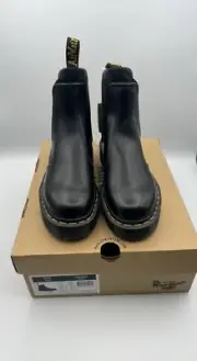 Dr. Martens Slip On 2976 Chelsea Men 8/women Sz 9 Black 11853001 Smooth