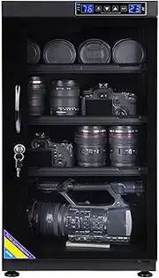 [AUTENS] TWAIPO 100L Electronic Dehumidify Dry Cabinet Box Anti-Mold Storage with Touchscreen, LED Light, Adjustable Shelves for Digital Camera Gear DSLR SLR Lens Equipment & Electrical Components