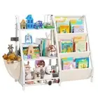 Kids Bookshelf Toy Storage Organizer - Front Facing Floor Book Shelf for Kids