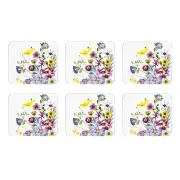 Ashdene Pressed Flowers Set Of 6 Coasters