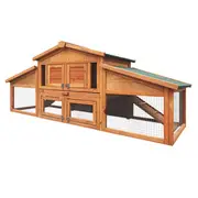 i.Pet Chicken Coop Rabbit Hutch 169cm x 52cm x 72c