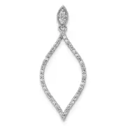 14k White Gold 1/4ct. Real Diamond Pendant