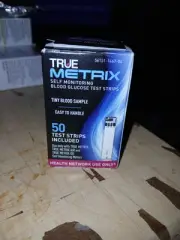 TRUE Metrix Self Monitoring Blood Glucose Test Strips 50 Count Exp: 07/24/25.