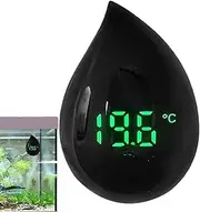 LED Aquarium Thermometer | LED Display Tank Thermometer,Terrarium Thermometer, Thermometer for Aquariums, Glass Containers Jmedic