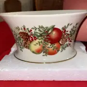 Lenox WILLIAMSBURG BOXWOOD & PINE CACHEPOT Centerpiece, Serving Bowl NIB