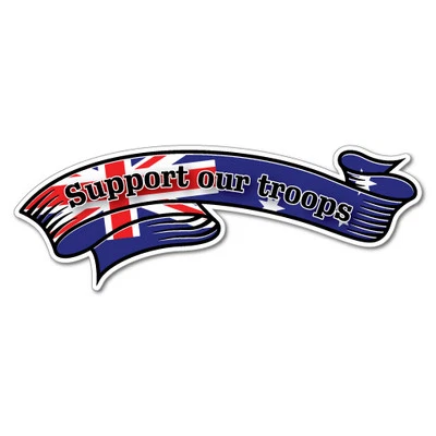 Support Our Troops Sticker Aussie Car Flag 4x4 Funny Ute #5594EN