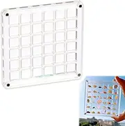 [CELECH] Acrylic Seashell Display Box,36 Grids Clear Seashell Display Box Seashell Storage Box for Bead, Nail, Jewelry