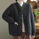 【LANNI 藍尼】現+預 輕薄菱格保暖夾克外套(圓領/短款/純色)