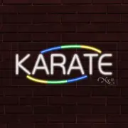 NEW "KARATE" w/COLOR BORDER 30x12x1 INCH LED FLEX WINDOW/WALL INDOOR SIGN 30821
