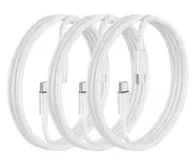 [3-Pack] 60W USB Type C to C Cable Fast Charging 2m/6FT Compatible with MacBook, Laptop, Samsung, iPad, Android Phones