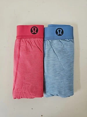 2 x NIB LULULEMON Always In Motion Modal Boxer 5" XL JSRC Red Pink & HHUB Blue