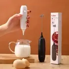 Battery Electric Coffee Maker PP Coffee Creamer Frothy Milk Frother Foamer