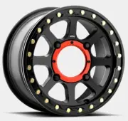 KMC XD KS234 Addict 2 Beadlock UTV Aluminum Wheel Rim 15x6 4/137 Black Satin