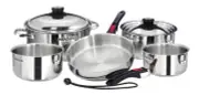 Magma Products A10-360L-IND 10 Piece Gourmet Nesting Stainless Steel Cookware...