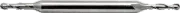 5/32" Mini Ball Nose End Mill, Double-End, HSS, 2-Flute, 3/16" Shank, by MDX