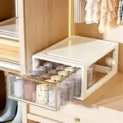 Plastic Underwear Drawer Organizer for Closet, 24 Cell Sock Organizer for Clo...
