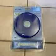 Sony Psyc D-FJ040 CD Walkman Player FM/AM Tuner Mega Bass Skip Free Blue Sealed