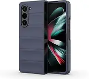 Compatible with Samsung Galaxy Z Fold6 5G Camera Protection Case Cover,Compatible with Samsung Galaxy Z Fold6 5G Shockproof Case Blue