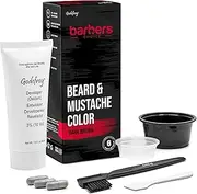 Godefroy Barbers Choice 3 Application Men's Beard and Mustache Color Kit Dark Brown
