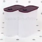 NEW Tupperware Time Keepers Modular Pantry Storage Set of 2 with Purple Lids