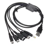 Universal 5-In-1 Usb Charger For Wii U 3Ds Nds Psp