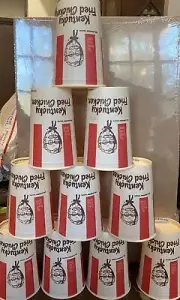 KENTUCKY FRIED CHICKEN KFC WAX CUPS LOT OF 10