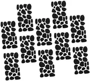 WEKAMOS 10 Sheets Adhesive Felt Stickers DIY Crafting with Cow Pattern Self Adhesive Felt Dots for Clothing Home Decor and Creative Projects