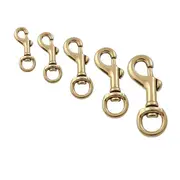 [Elite Pet Products] Brass Round Eye Snap Hook - 5/7"