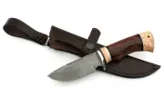 Knife Huska steel HV-5 handle wenge-birch