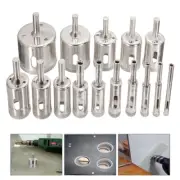 15PCS Diamond 6-50mm Hole Saw Drill Bit Set Tile Ceramic Glass Porcelain Marble