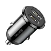 Baseus Grain Pro Mini Car Charger Dual USB 4.8A Quick Charger 2 Port