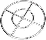 GASPRO 18 Inch Round Fire Pit Ring Burner for Natural Gas & Propane Fireplace, 304 Series Stainless Steel, BTU 147,000 Max