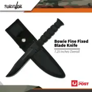 Survivor Bowie Fine Fixed Blade Knife Hunting 7.25" Overall #hk-1023dp
