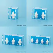 Colorful LEGO Minifigure Display Cases - Choose Your Size and Color