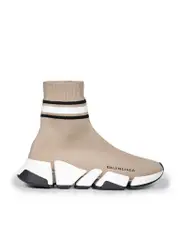 Beige Speed 2.0 Sock Trainers