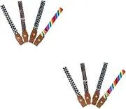 [LIFKOME] 2sets Fashionable Kids Belt Elastic Stretch Waist Belt Buckle Adjustable for Kids 4pcs*2