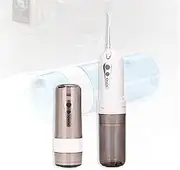 FREEZYMAN Water Floss Cleaner Portable Rechargeable Smart Capsule Dental Scaler 4 Modes IPX7 Waterproof Professional Cordless Dental Device with 150ml Removable Water Tank Scaler Water Den