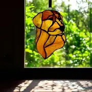 NEW Labrador-Golden Retriever Window Sun-catcher In Color Gold